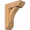 Ekena Millwork Thorton Slat Smooth Bracket w/ Offset Brace, Western Red Cedar, 5 1/2"W x 14"D x 18"H BKT0604X14X18THR06SWR - alternate 1